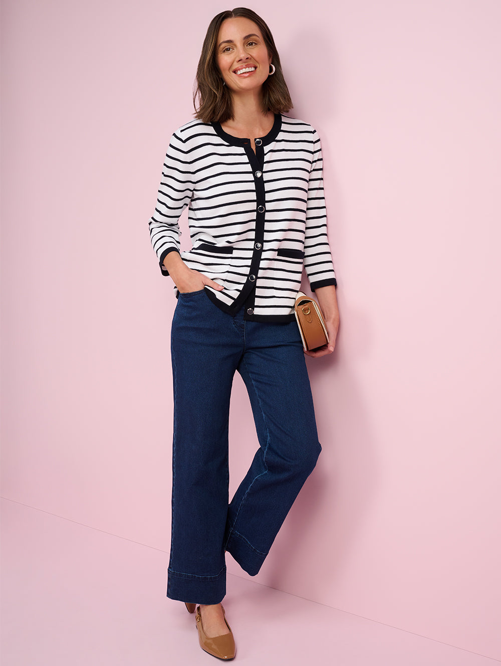 Intense Denim Wide Leg Jean