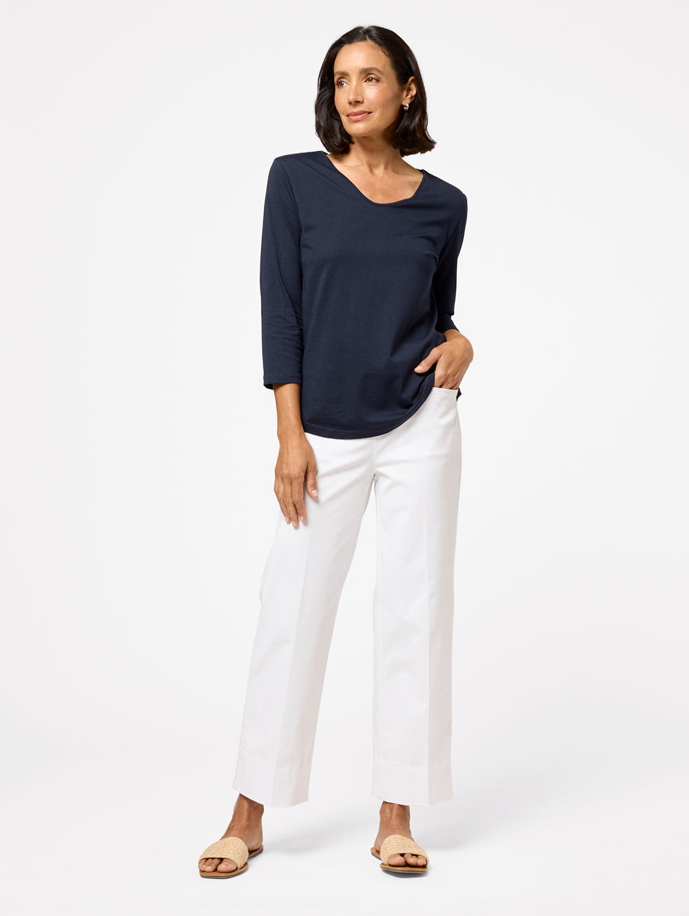 Cleo 3/4 Sleeve Top