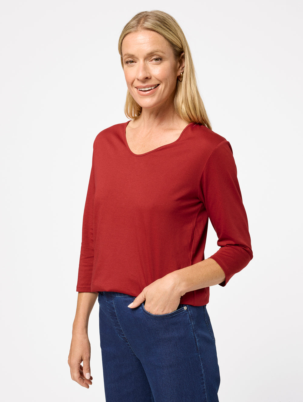 Cleo 3/4 Sleeve Top