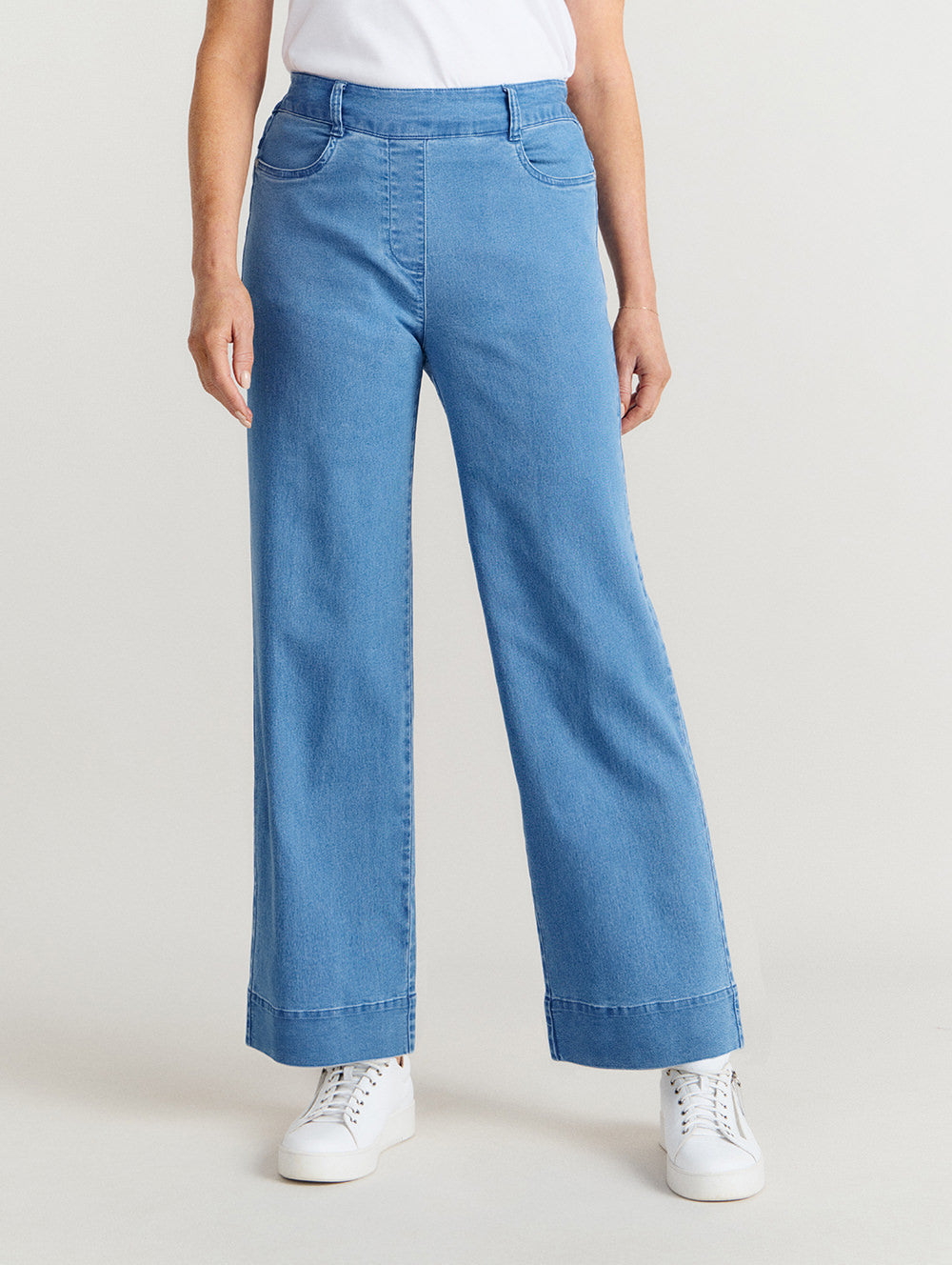 Intense Denim Wide Leg Jean