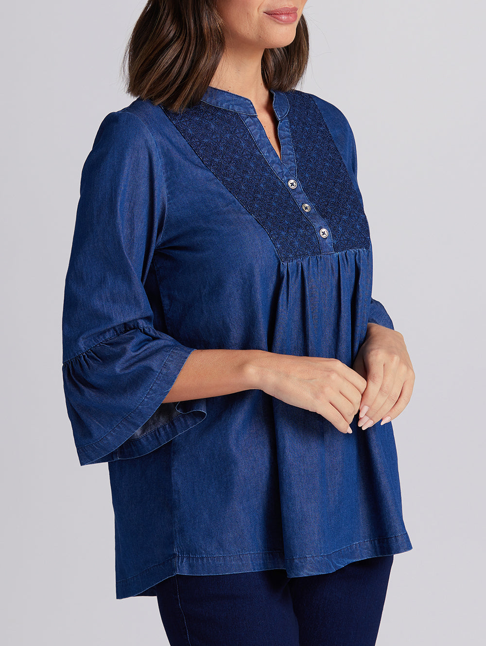 Inez 3/4 Sleeve Blouse