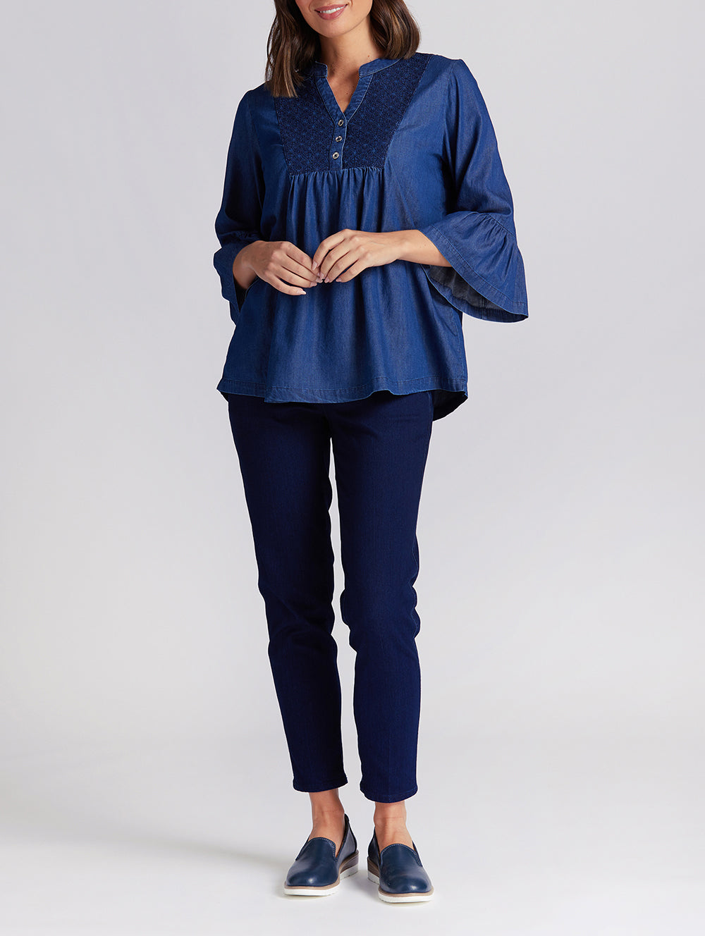 Inez 3/4 Sleeve Blouse