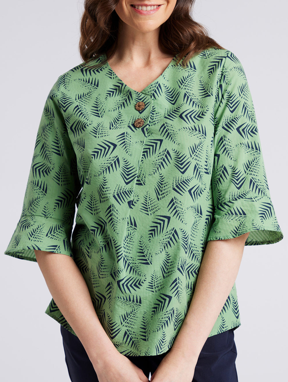 Alexa Elbow Sleeve Blouse