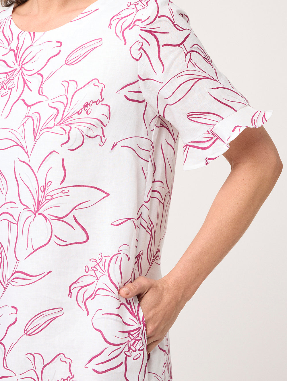 Lilium Elbow Sleeve Dress
