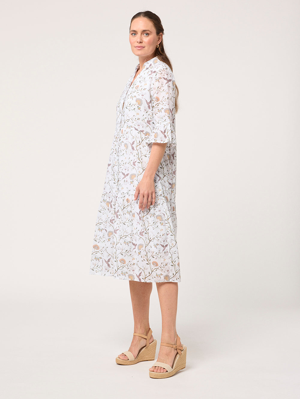 Wattle Tree Elbow Sleeve Dress