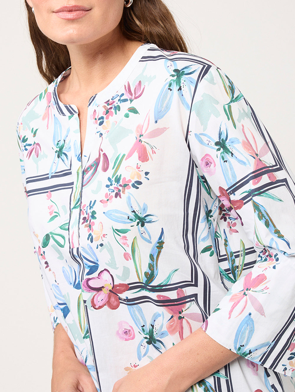 Adoria Tile 3/4 Sleeve Shirt