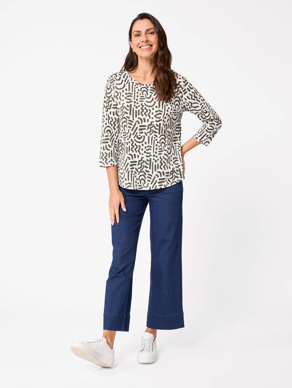 Ely 3/4 Sleeve Top