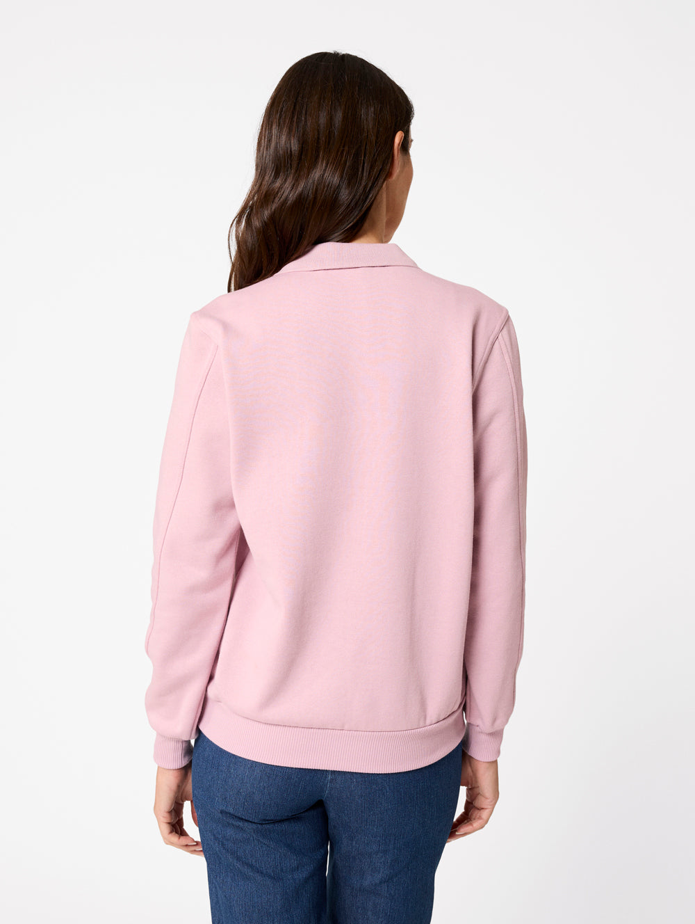 Floral Embroidered Fleece Polo