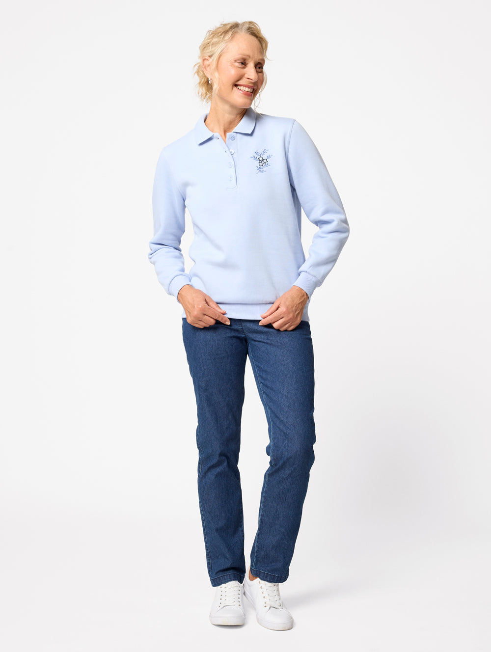 Elenie Fleece Polo