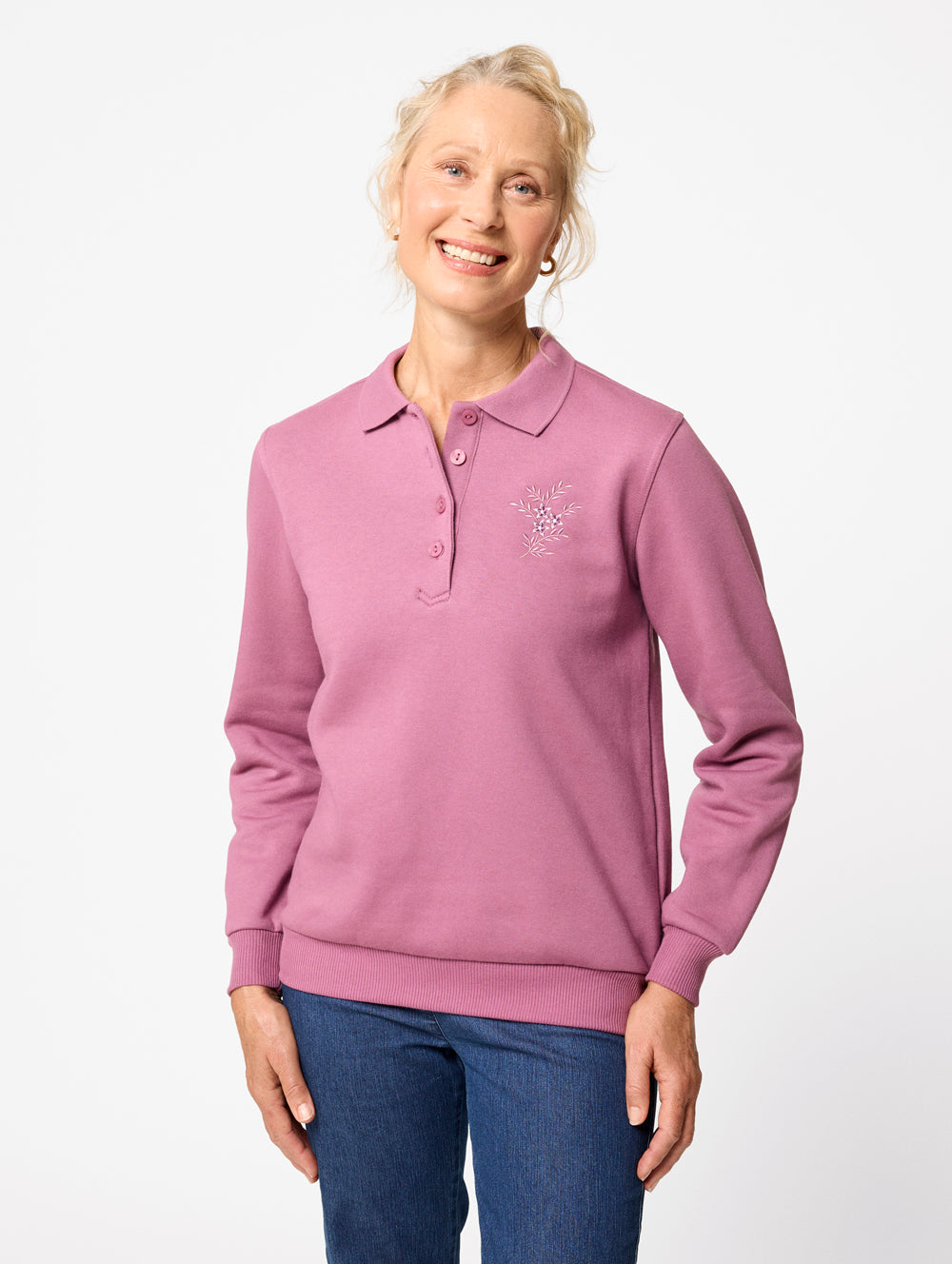 Elenie Fleece Polo