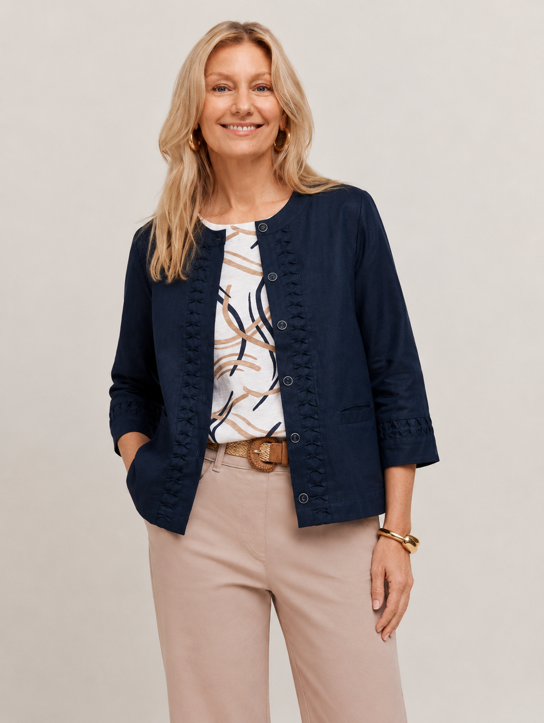 Monty Pintuck Jacket