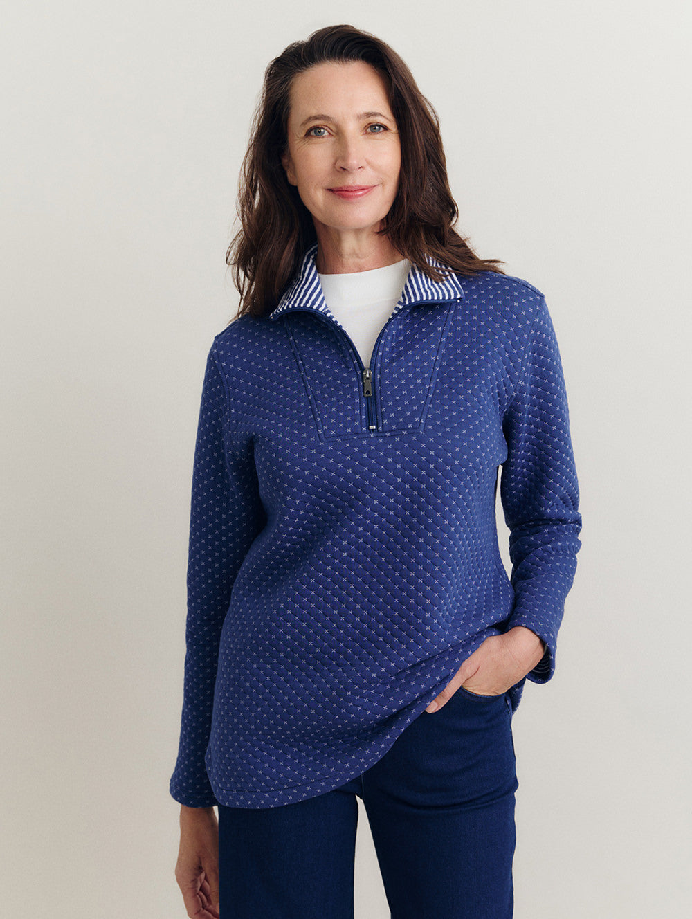 Atara 1/2 Zip Top