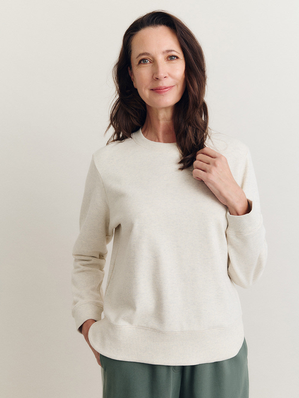 Madie Curved Crew Top