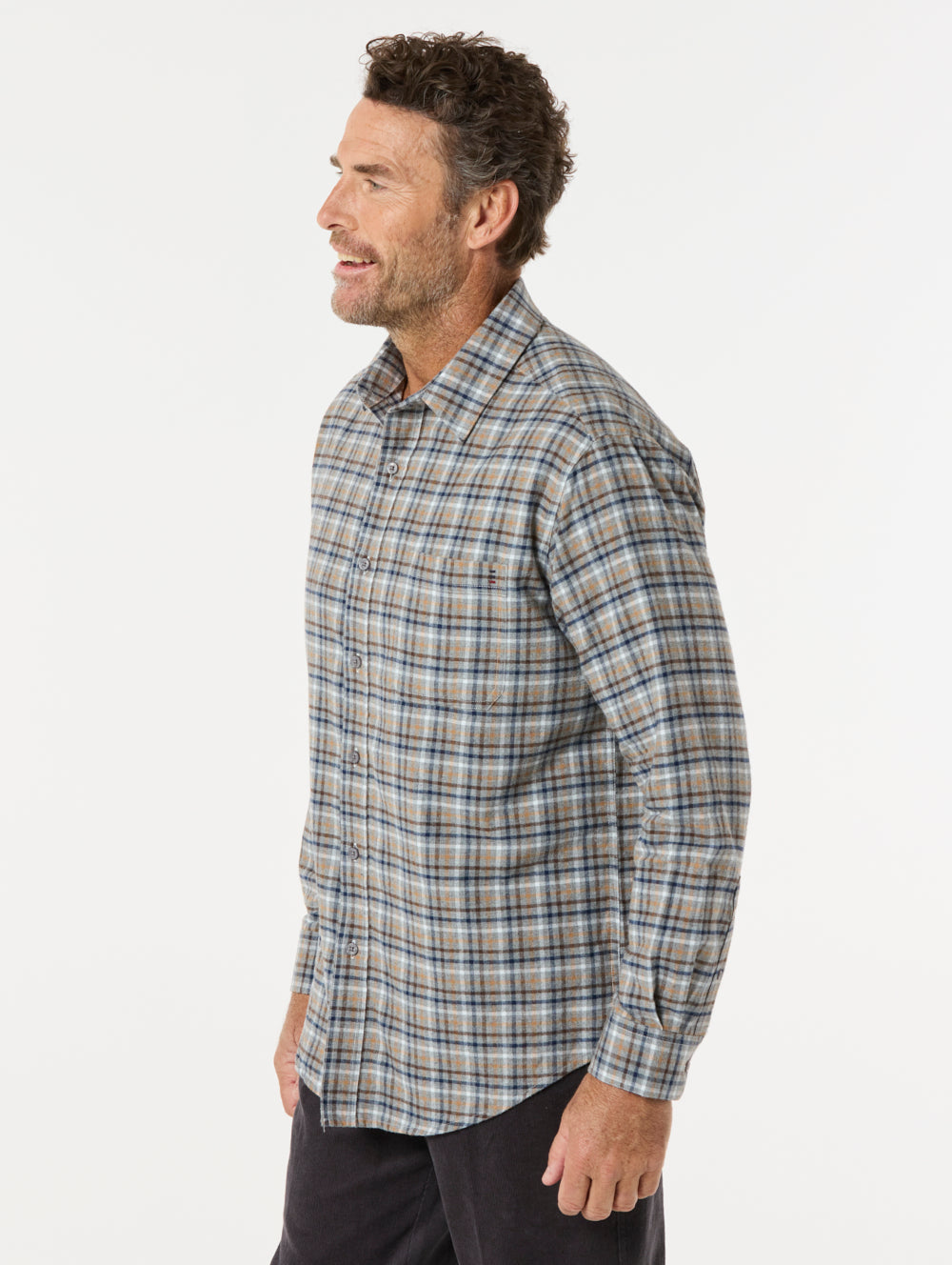 Brennan Cotton Brush Shirt