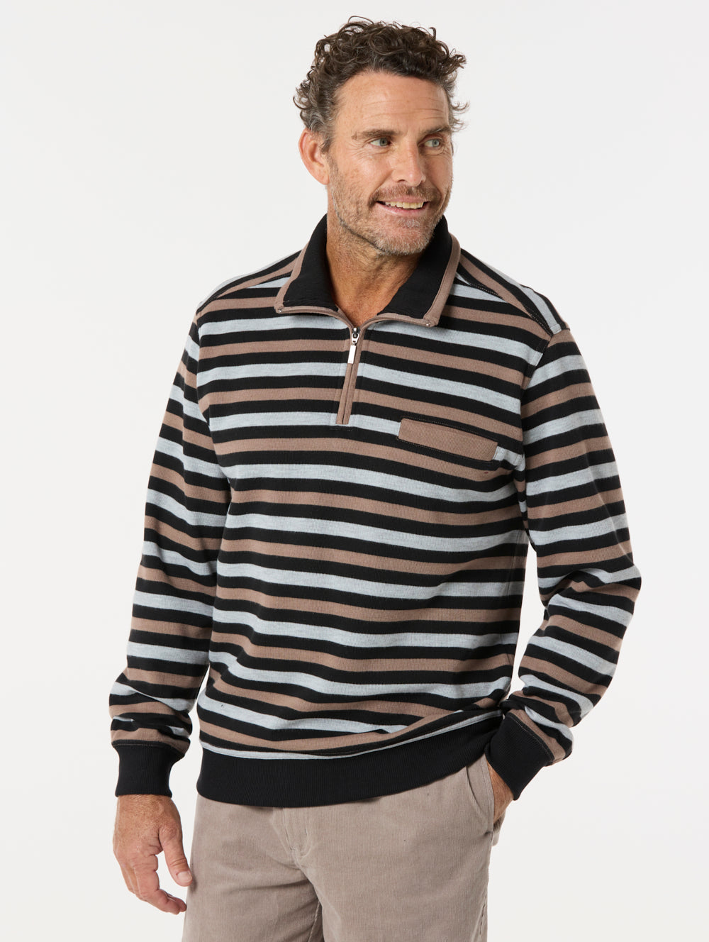 Devon French Rib Half Zip