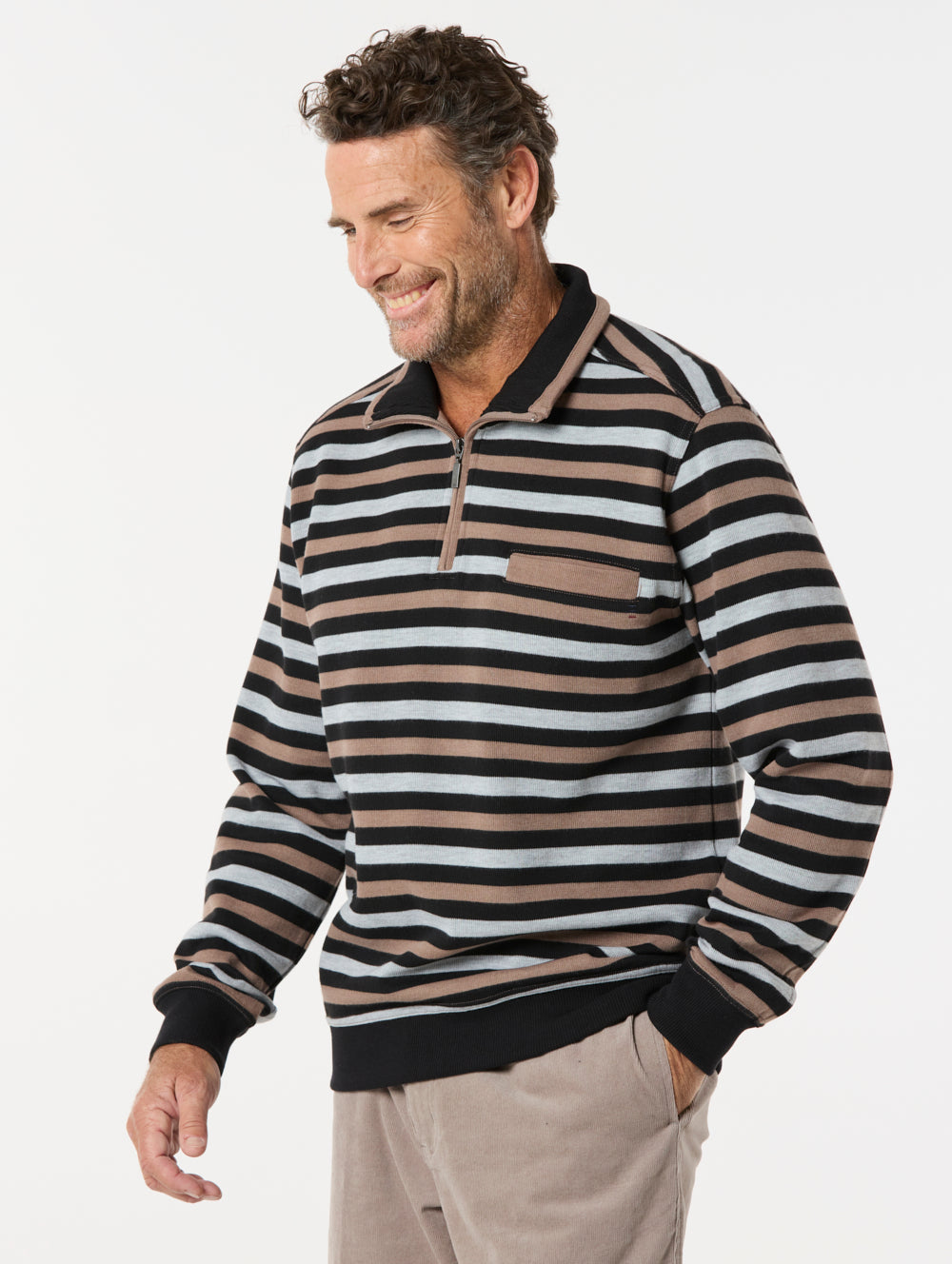 Devon French Rib Half Zip