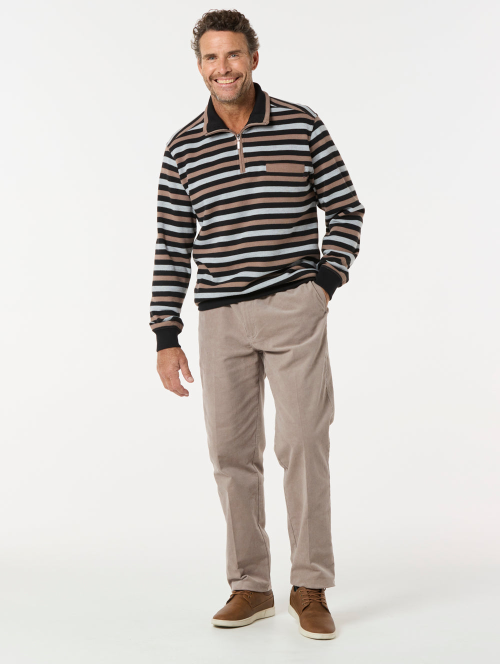 Devon French Rib Half Zip