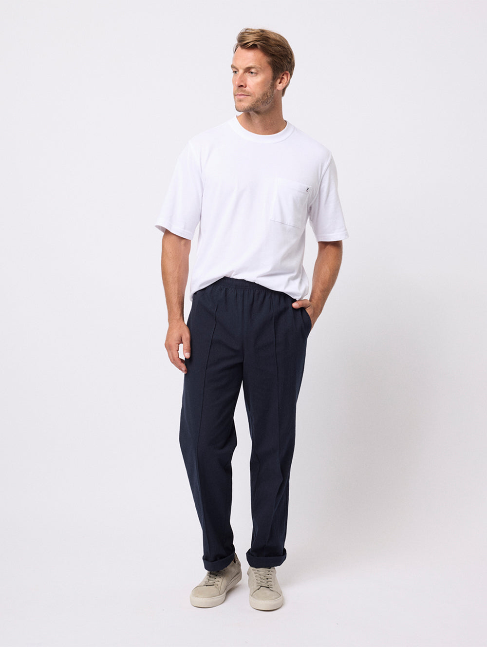 Cotton Crinkle Pant