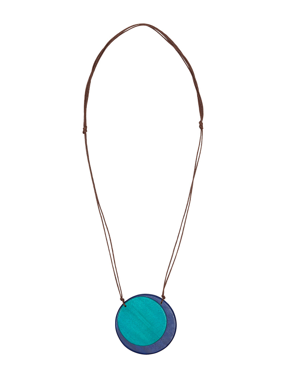 Layered Circle Wood Pendant