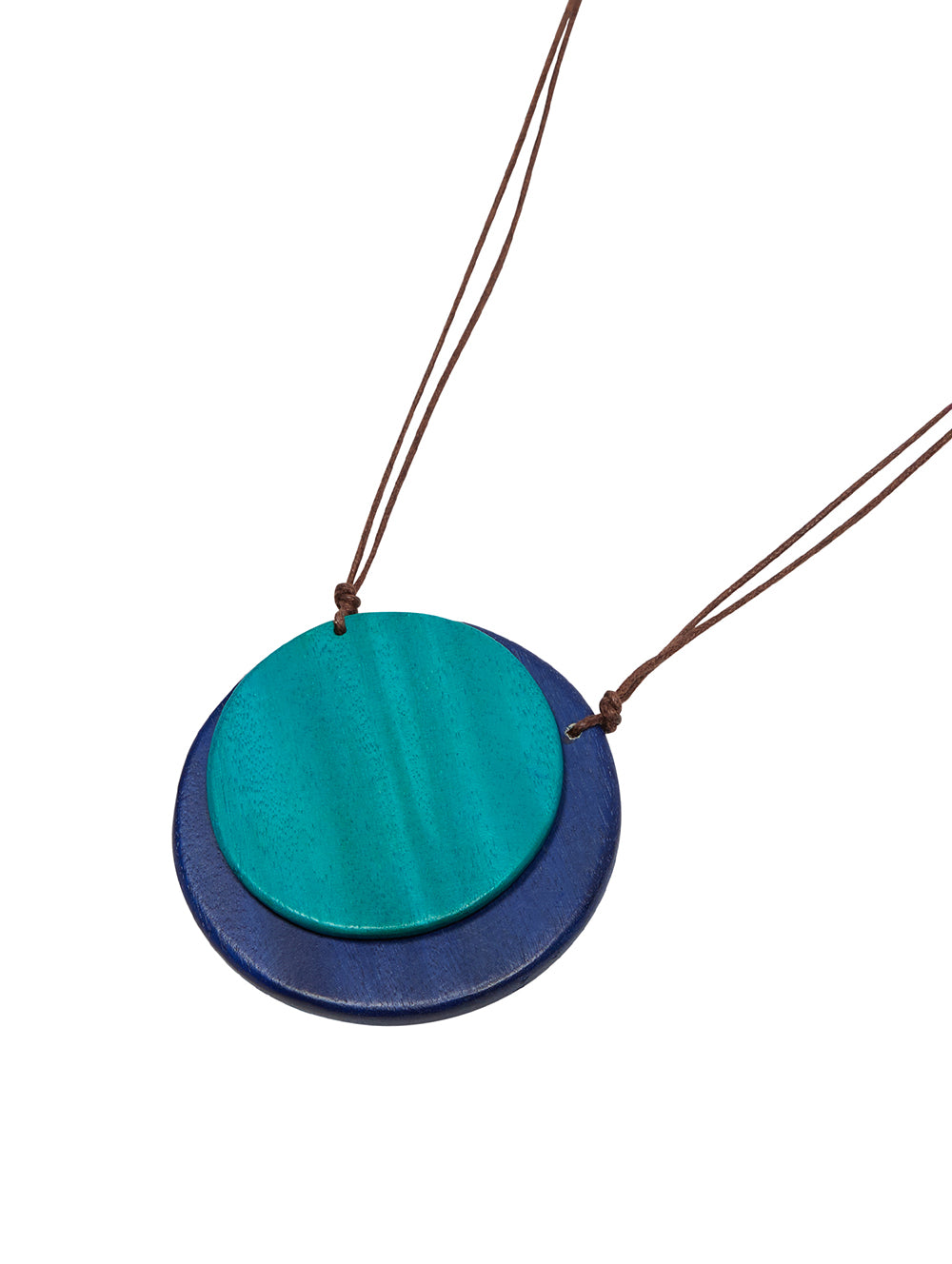 Layered Circle Wood Pendant