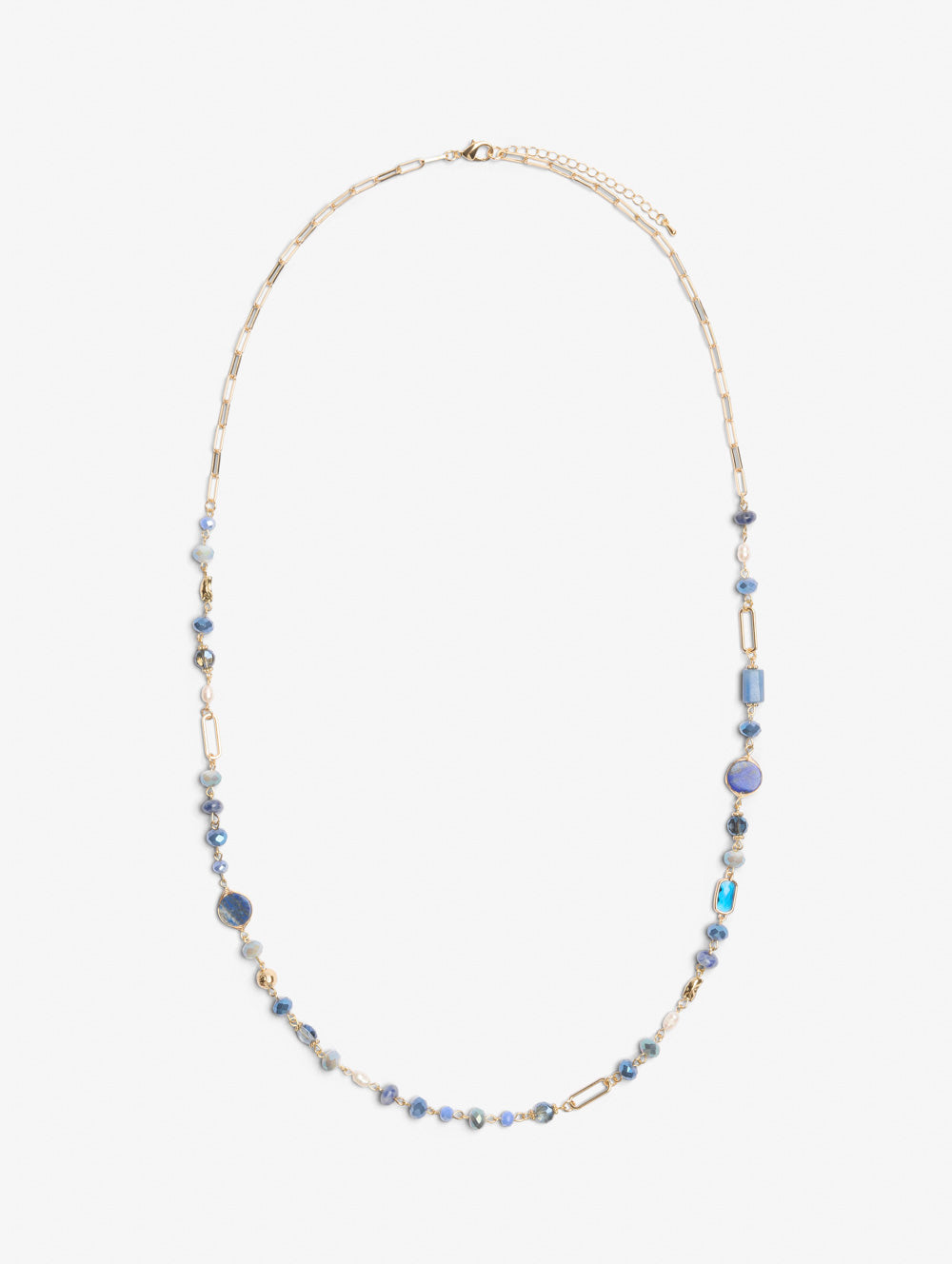 Sky Blue Beaded Necklace
