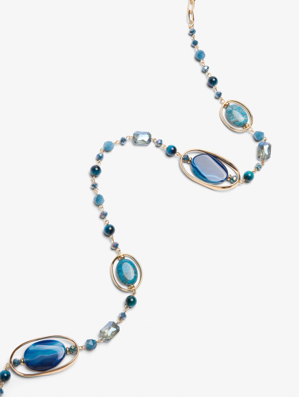 Ocean Blues Beaded Necklace
