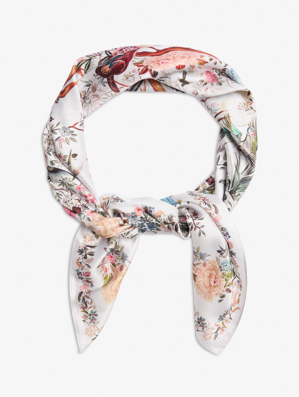 Floral Print Large Square Scarf