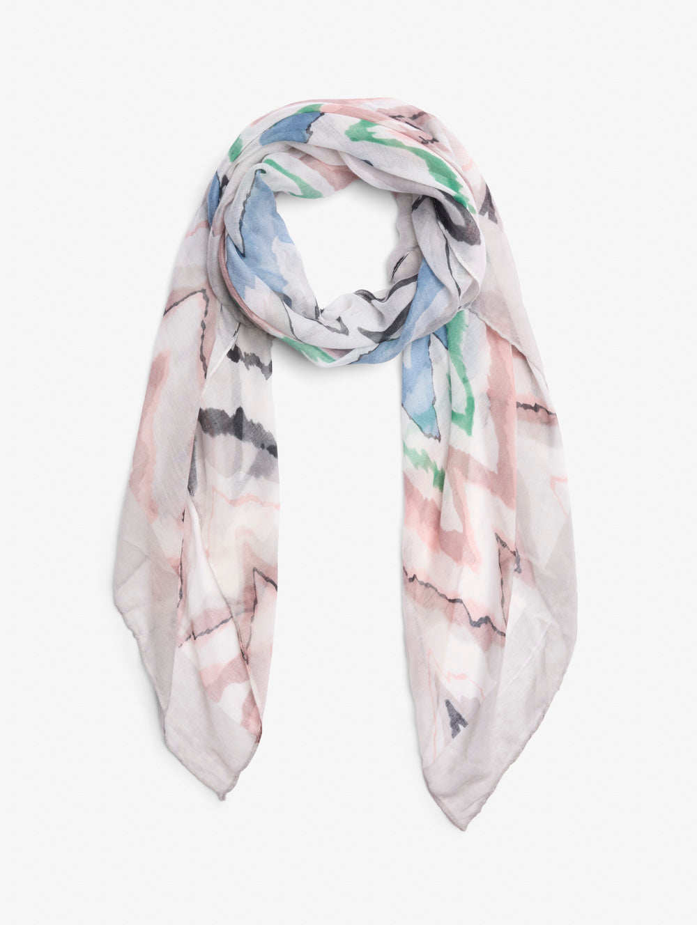 Tie-Dye Print Scarf