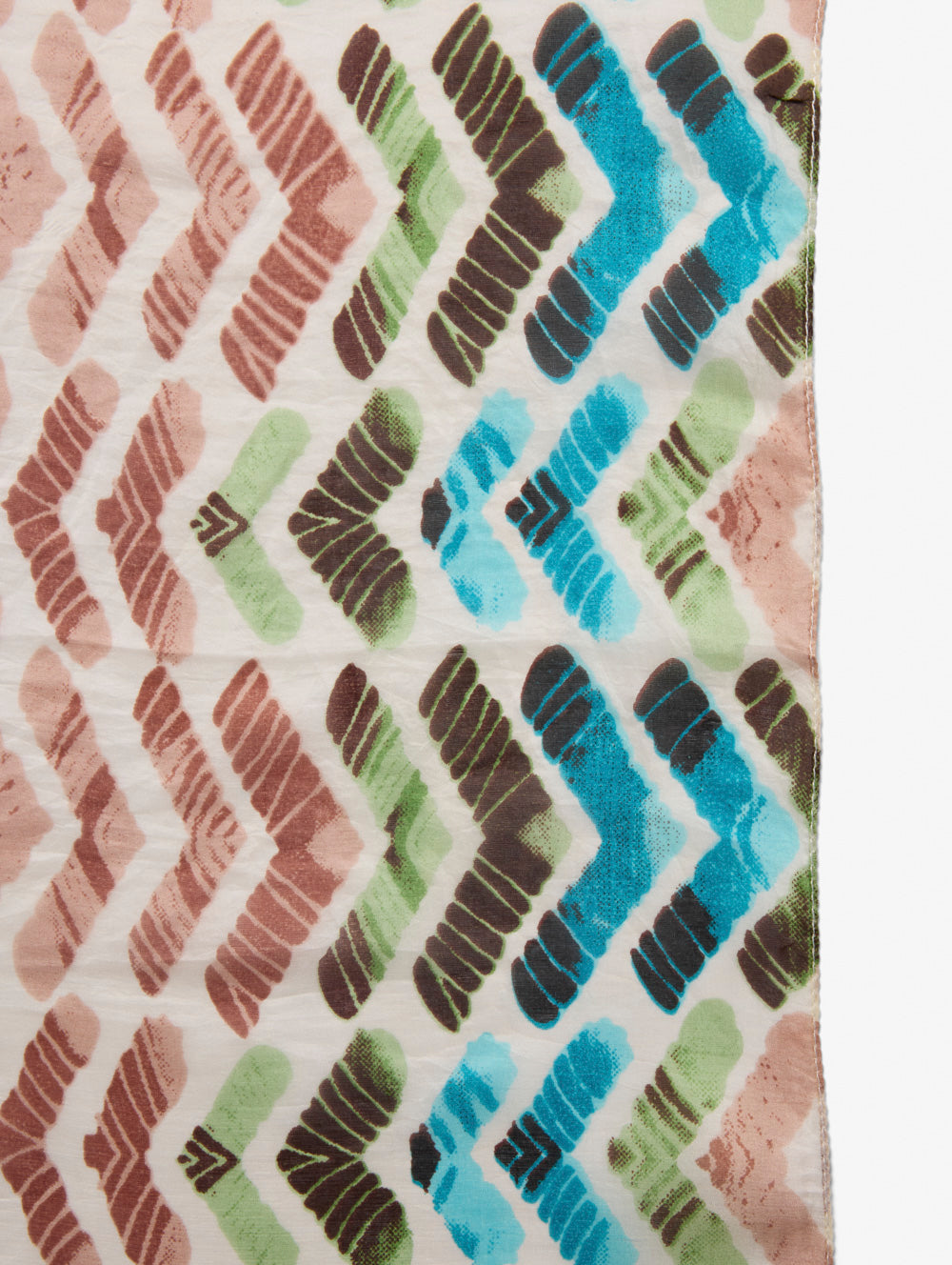 Autumn Zig Zag Silk Scarf