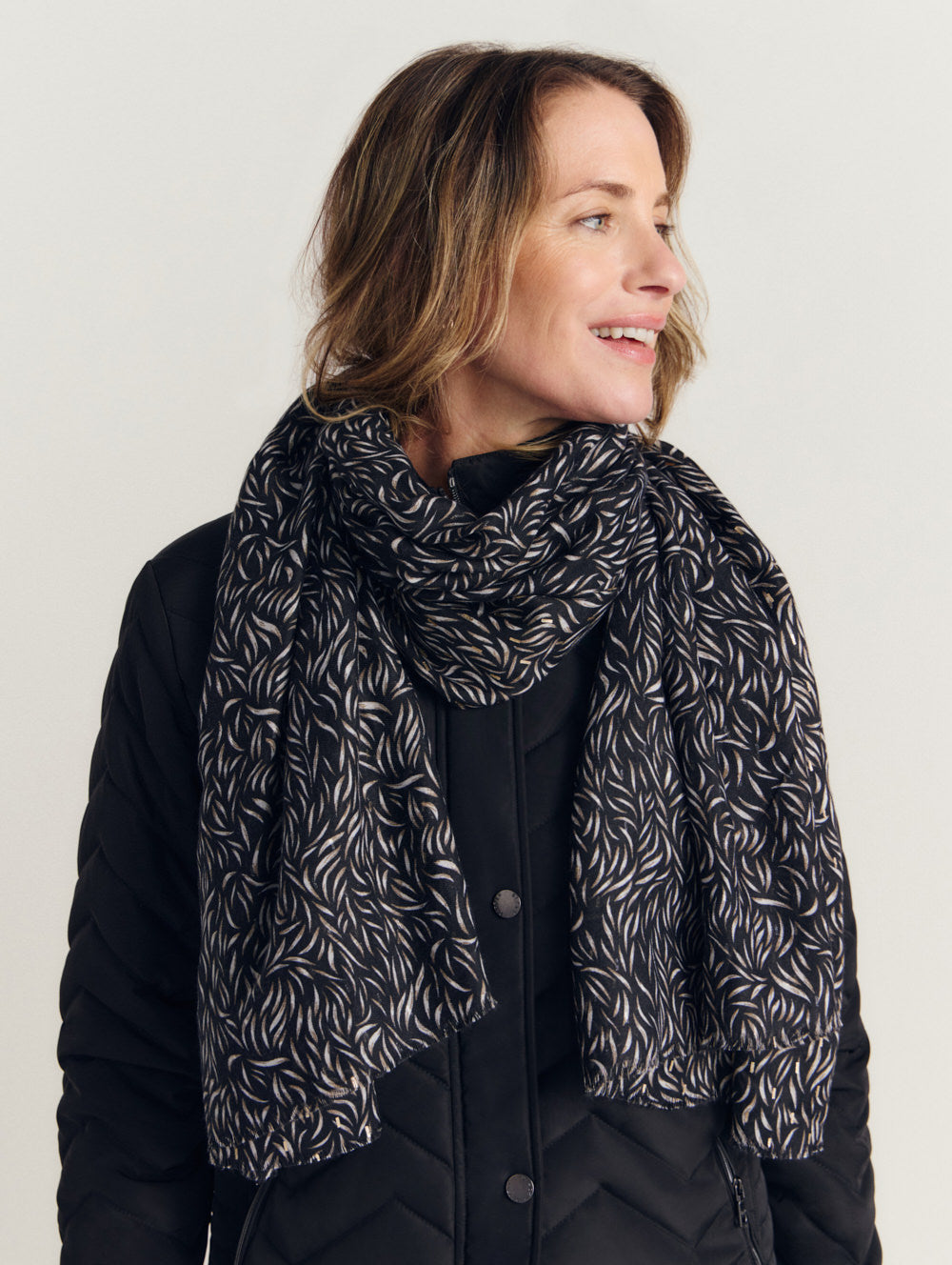 Black Sparkle Scarf