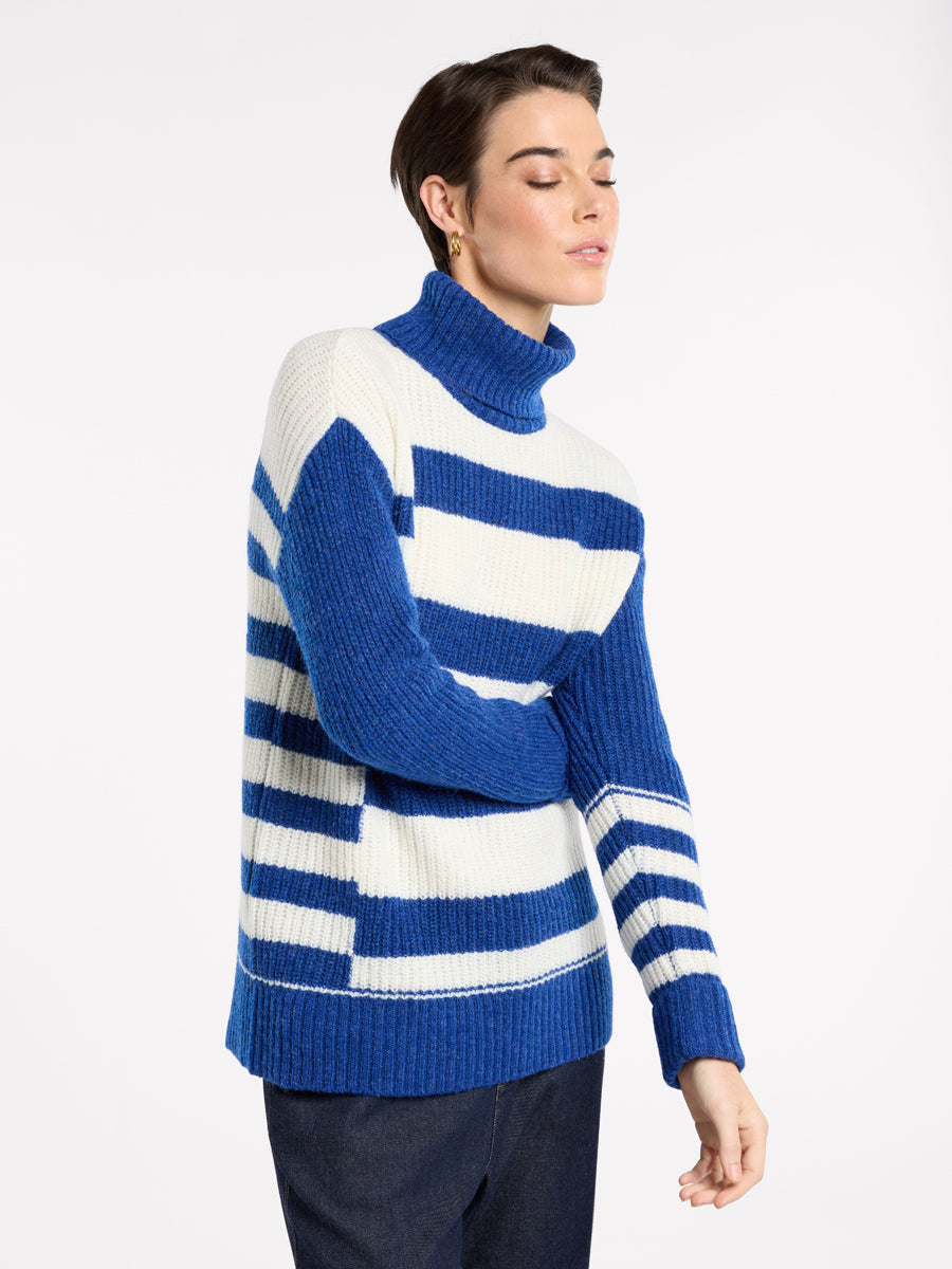Spliced Stripe Sweater