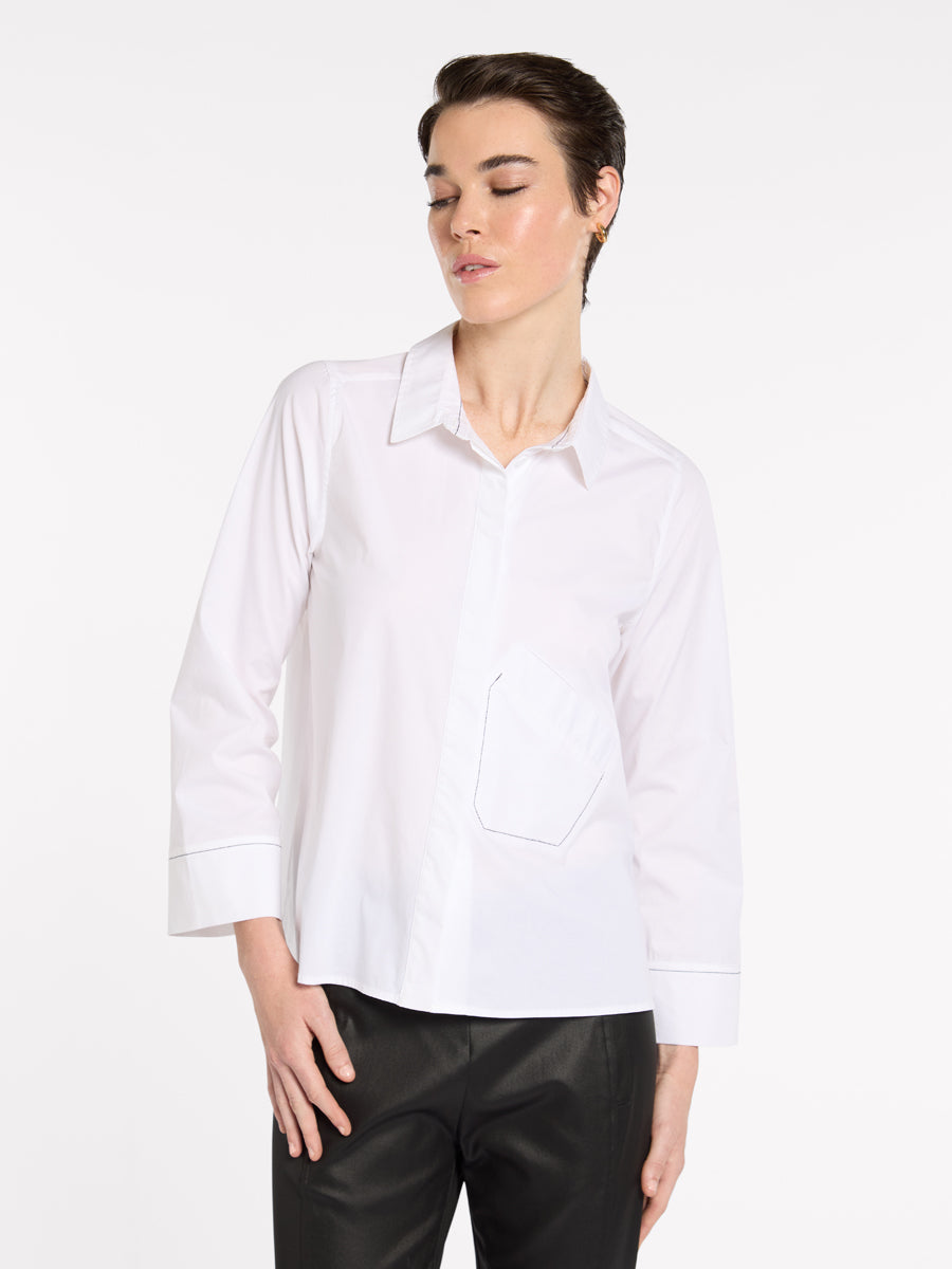 Topstitched Shirt