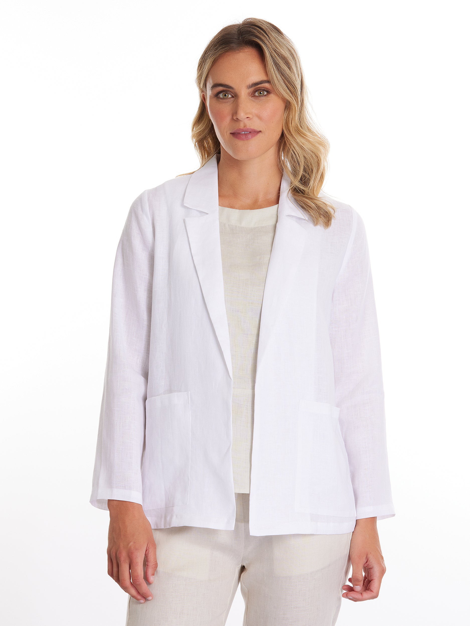 Relaxed Linen Blazer